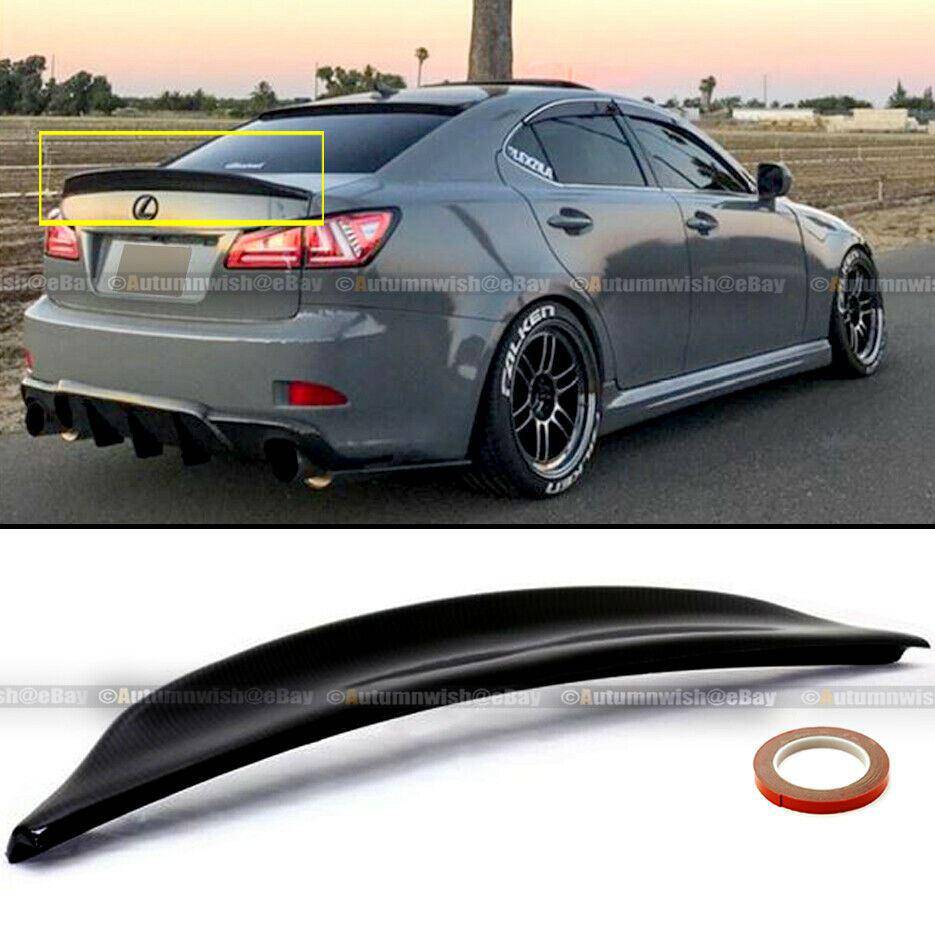 Lexus IS250 IS350 06-12 Duckbill High kick Painted Glossy Black