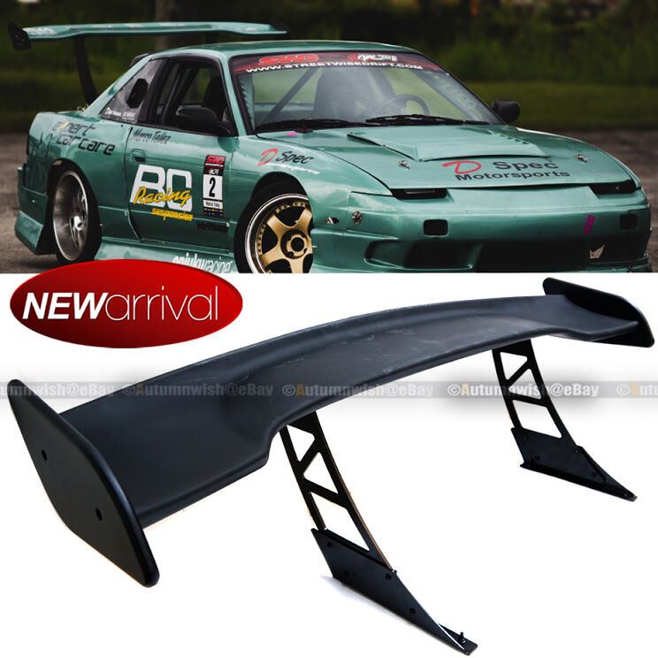 Subaru WRX JDM 57" GT Style Down Subaruce Trunk Spoiler Wing Matte Black - Autumn Wish Auto Art