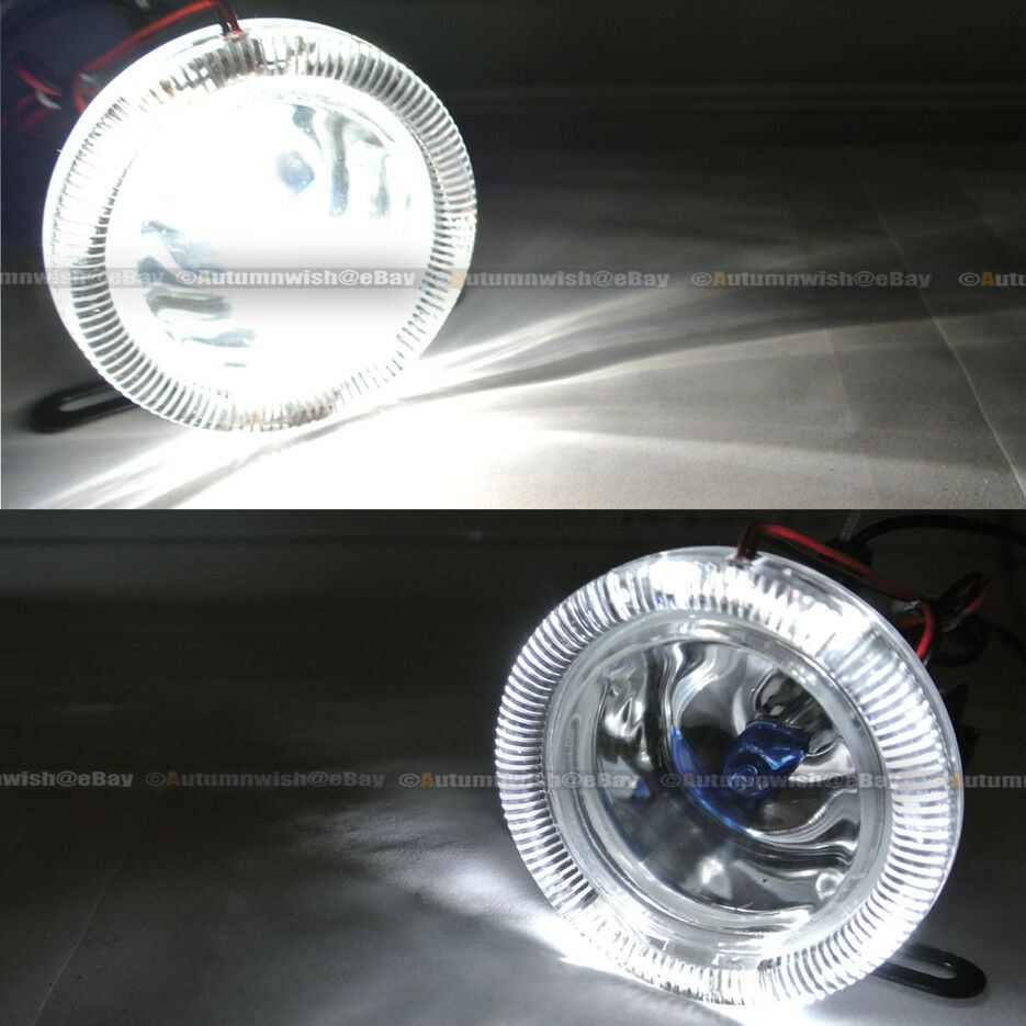 For Corolla 3" Round Super White Halo Bumper Driving Fog Light Lamp Compl Kit - Autumn Wish Auto Art