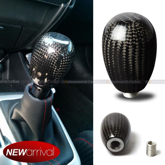 Fits Honda 5 Speed Manual Gear Transmission 100% Real Carbon Fiber Shift Knob - Autumn Wish Auto Art