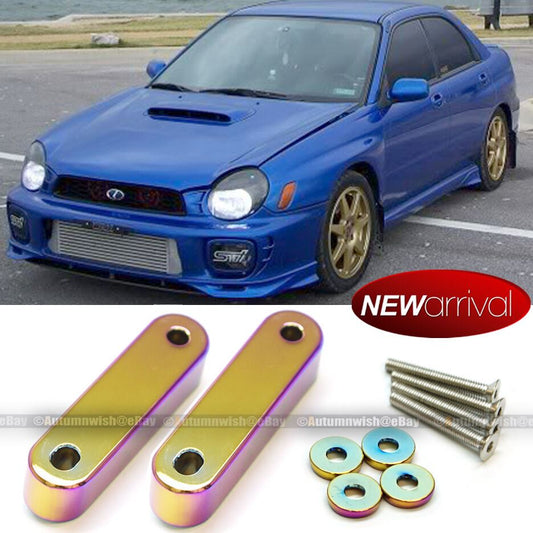 For Honda Acura 3/4" Aluminum Hood Vent Raiser Lift Tilt Spacer Kit Neo Chrome - Autumn Wish Auto Art