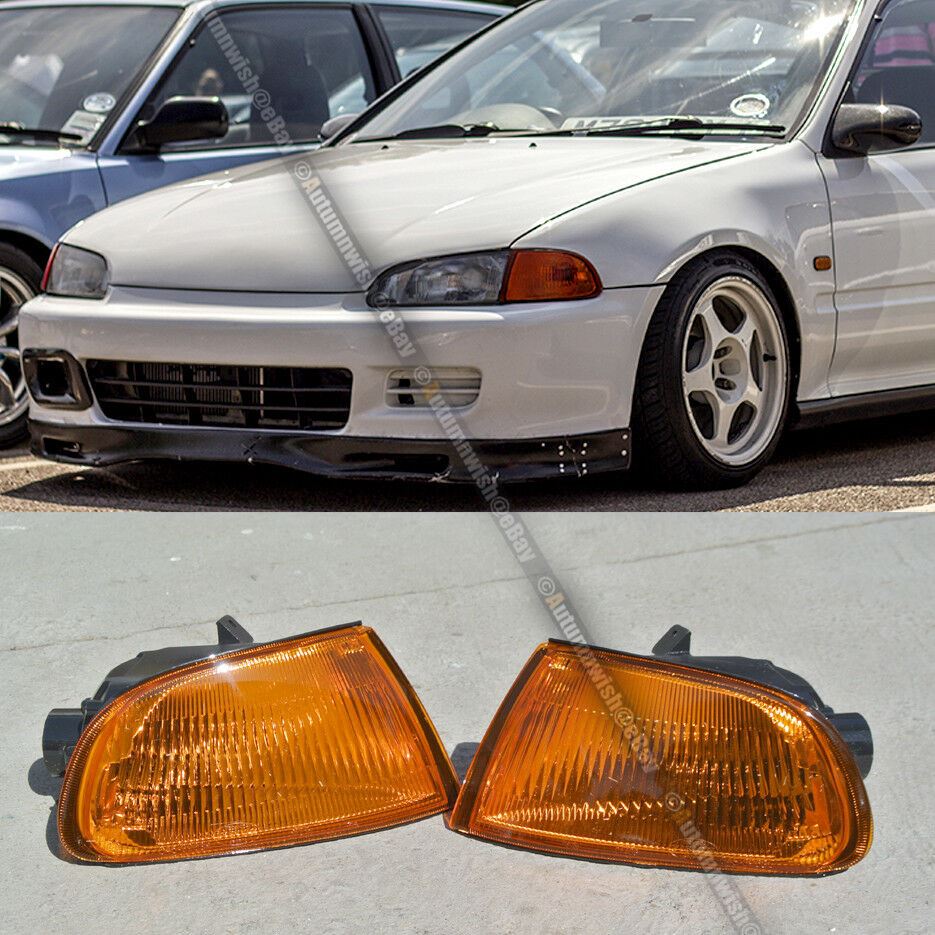 Honda 92-95 HONDA CIVIC 2/3DR COUPE HATCHBACK AMBER CORNER LIGHT EG6 - Autumn Wish Auto Art