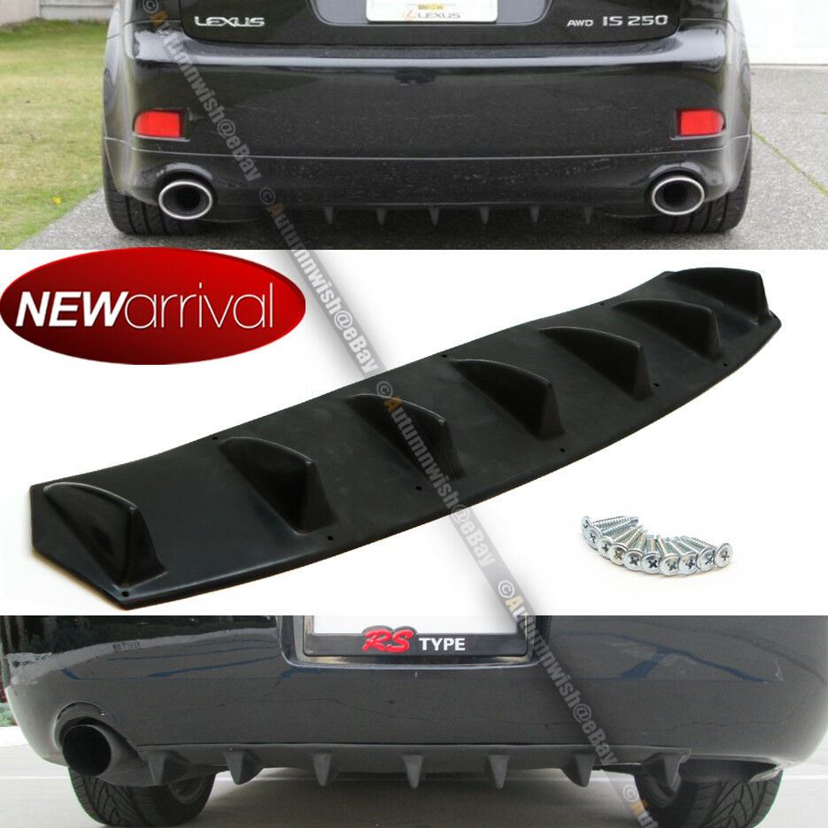 Fit Liberty Bolt On Unpainted Flexible PU Rear Bumper Diffuser Chin Lip Add On - Autumn Wish Auto Art