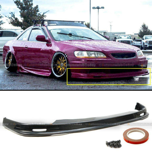 Honda Accord 01-02 2DR Coupe Mugen Style PU Front Bumper Chin Lip Body Kit - Autumn Wish Auto Arts