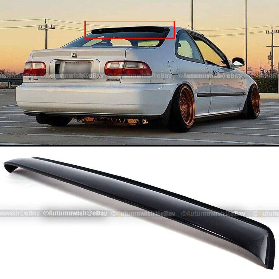 Honda Civic 92-95 EX DX 2 Door ABS Rear Window Roof Vent Visor Spoiler - Autumn Wish Auto Arts