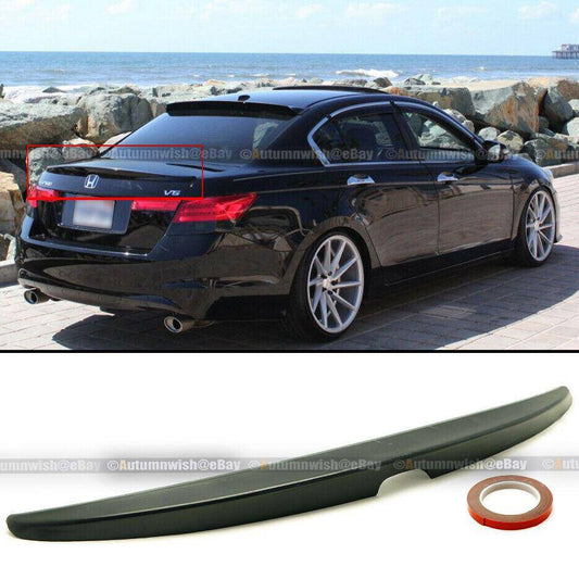 Honda Accord 08-12 4DR Sedan OE Style Unpainted Rear Trunk Lip Wing Spoiler - Autumn Wish Auto Arts