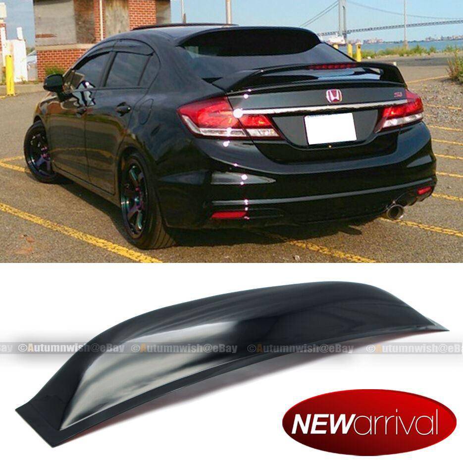 Honda Civic 12-15 4DR Sedan Acrylic Rear Window Roof Vent Visor Spoile ...