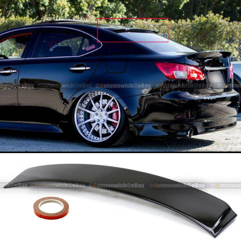 Lexus IS250 IS350 06-12 VIP Glossy Black Painted JDM Rear Window Roof Wing Spoiler - Autumn Wish Auto Arts