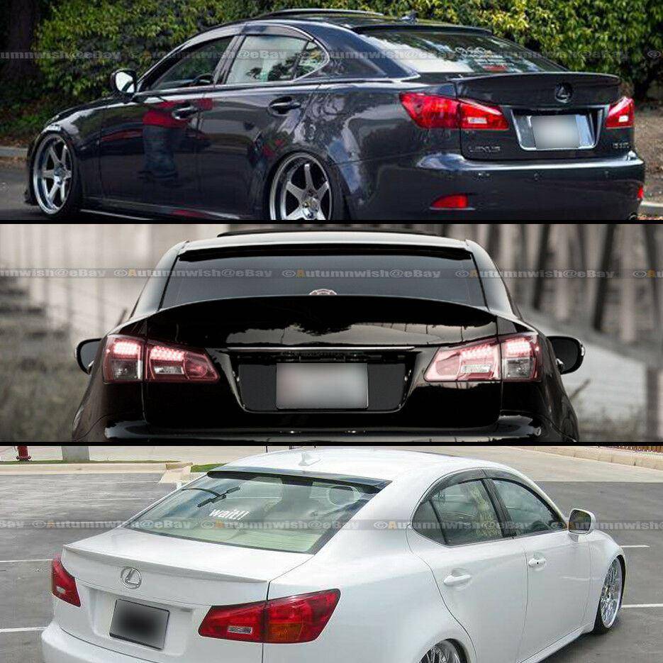 Lexus IS250 IS350 06-12 VIP Glossy Black Painted JDM Rear Window Roof Wing Spoiler - Autumn Wish Auto Arts