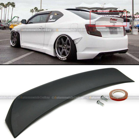 Scion tC 11-16 RS Style Primer Black ABS Plastic Rear Trunk Wing Spoiler - Autumn Wish Auto Arts