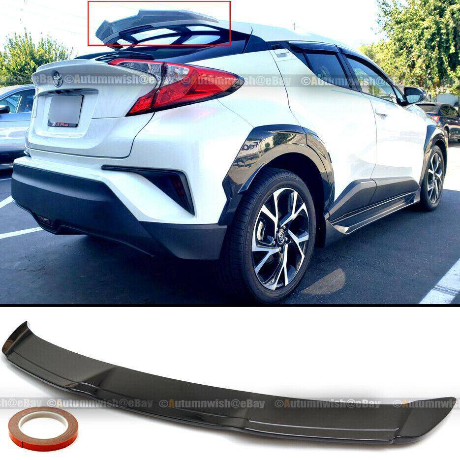 Toyota C-HR CHR 17-19 JDM H Style Gloss Black Rear Roof Wing Spoiler - Autumn Wish Auto Arts